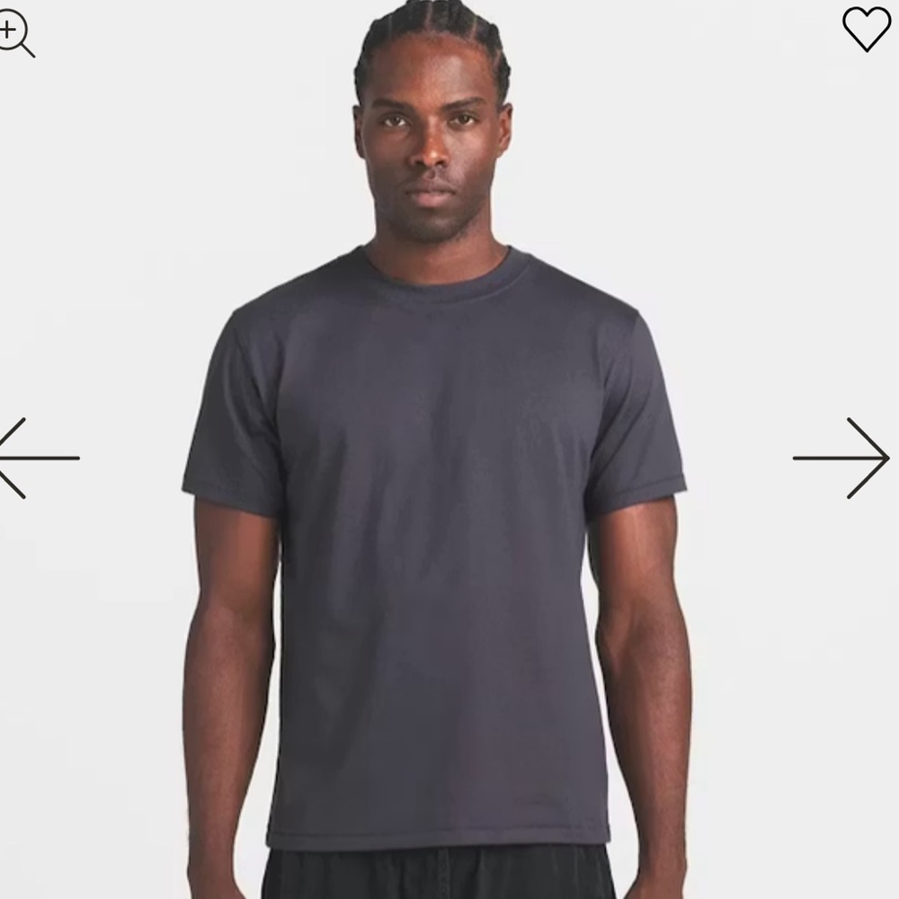 NEW NWT Skims Men’s Heavyweight Cotton SS Tee T-Shirt Gunmetal Gray Medium $54